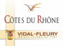 Vidal-Fleury Cotes du Rhone Blanc 2010 Front Label