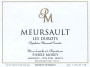 Domaine Pierre Morey Meursault Les Durots 2010 Front Label