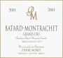 Domaine Pierre Morey Batard-Montrachet Grand Cru 2001 Front Label