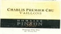 Domaine Pinson Freres Chablis Vaillons Premier Cru 2012 Front Label
