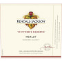 Kendall-Jackson Vintner's Reserve Merlot 2009 Front Label