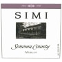 Simi Merlot 2008 Front Label
