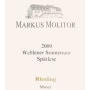 Markus Molitor Wehlener Sonnenuhr Spatlese 2009 Front Label