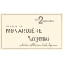 La Monardiere Vacqueyras Les 2 Monardes 2009 Front Label