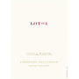 Louis Martini Lot 1 Cabernet Sauvignon 2008 Front Label