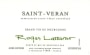 Roger Lassarat Saint-Veran Blanc 2009 Front Label