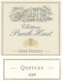 Chateau Puech-Haut Quercus 2009 Front Label