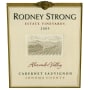 Rodney Strong Alexander Valley Estate Cabernet Sauvignon 2009 Front Label