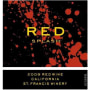St. Francis RED SPLASH 2009 Front Label