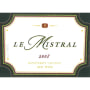 Le Mistral  2008 Front Label