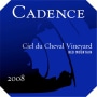 Cadence Ciel du Cheval 2008 Front Label