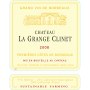 Chateau La Grange Clinet Bordeaux Superiore 2008 Front Label