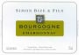 Simon Bize et Fils Bourgogne Blanc 2010 Front Label