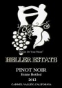 Heller Estate  Pinot Noir 2012 Front Label