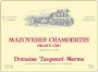 Domaine Taupenot-Merme Mazoyeres Chambertin Grand Cru 2012 Front Label