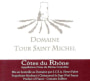 Tour Saint-Michel Cotes du Rhone 2012 Front Label