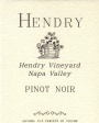 Hendry Pinot Noir 2012 Front Label