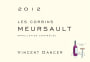 Vincent Dancer Meursault Les Corbins 2012 Front Label