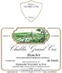 Vocoret Chablis Blanchot Grand Cru 2012 Front Label