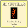 Red Newt Cellars Semi-Dry Riesling 2010 Front Label