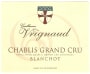 Domaine Vrignaud Chablis Blanchot Grand Cru 2012 Front Label