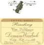 Domaine Weinbach Cuvee Theo Riesling 2010 Front Label