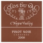 Clos du Val Carneros Estate Pinot Noir 2008 Front Label