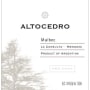 Altocedro Ano Cero Malbec 2010 Front Label
