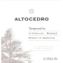 Altocedro Ano Cero Tempranillo 2010 Front Label