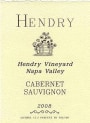 Hendry Cabernet Sauvignon 2008 Front Label