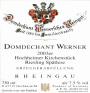 Domdechant Werner Hochheimer Kirchenstuck Riesling Spatlese 2003 Front Label
