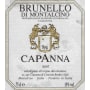 Capanna Brunello di Montalcino (1.5 Liter Magnum) 2007 Front Label
