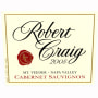 Robert Craig Cellars Howell Mountain Cabernet Sauvignon 2008 Front Label