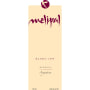 Melipal Malbec 2009 Front Label