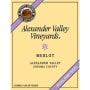 Alexander Valley Vineyards Merlot 2009 Front Label