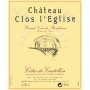 Chateau Clos L'Eglise Cotes de Castillon 2009 Front Label