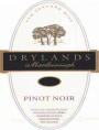 Drylands Pinot Noir 2009 Front Label
