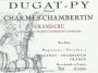 Dugat-Py Charmes-Chambertin Grand Cru 2007 Front Label