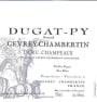 Dugat-Py Gevrey-Chambertin Premier Cru Champeaux 2011 Front Label
