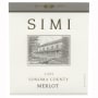 Simi Merlot 2009 Front Label