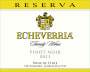 Echeverria Reserva Pinot Noir 2011 Front Label