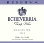 Echeverria Reserva Carmenere 2010 Front Label