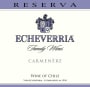 Echeverria Reserva Carmenere 2011 Front Label
