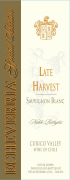 Echeverria Late Harvest Sauvignon Blanc 2012 Front Label