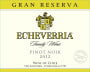 Echeverria Gran Reserva Pinot Noir 2012 Front Label