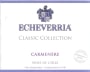 Echeverria Classic Collection Carmenere 2012 Front Label
