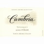 Cambria Tepusquet Vineyard Syrah 2009 Front Label