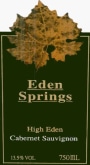 Eden Springs High Eden Cabernet Sauvignon 2006 Front Label