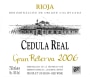 Heredad Ugarte Cedula Real Gran Reserva 2006 Front Label