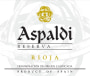 Heredad Ugarte Aspaldi Reserva 2009 Front Label